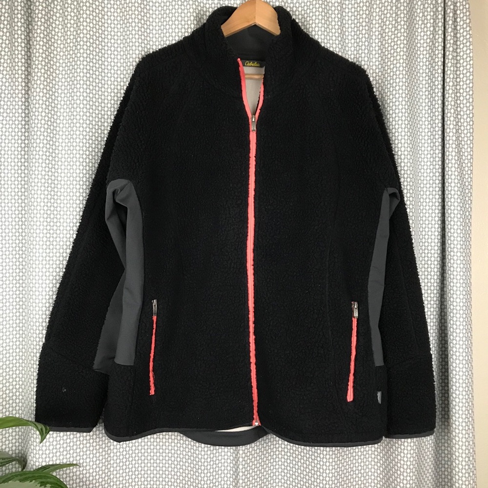 Cabela’s Black Sherpa Jacket 2xl
